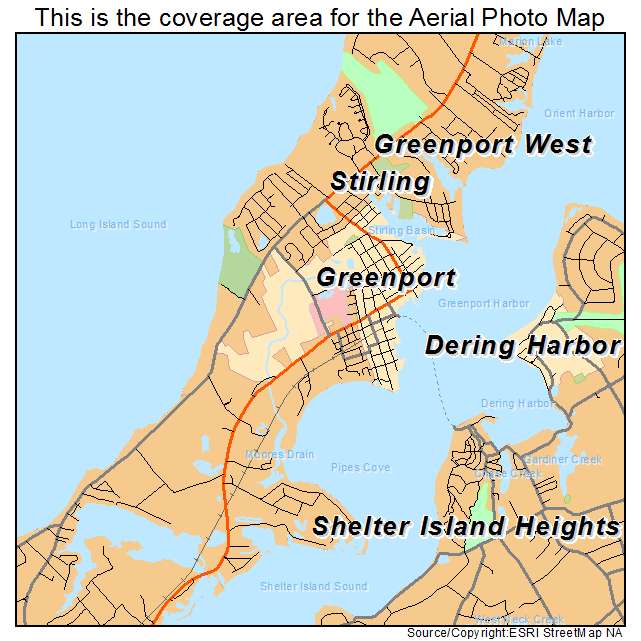 Greenport West, NY location map 