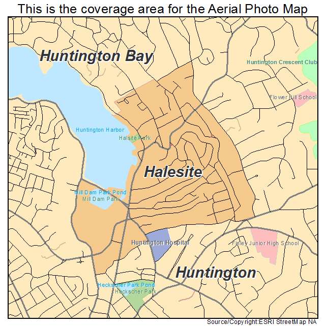 Halesite, NY location map 