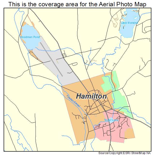 Hamilton, NY location map 