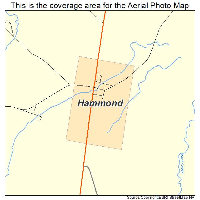 Hammond, NY location map 