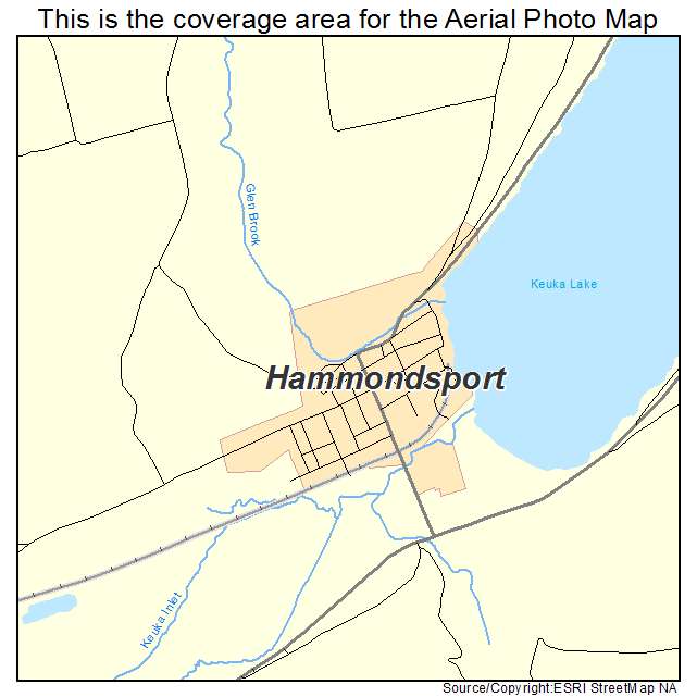 Hammondsport, NY location map 