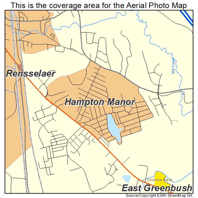 Hampton Manor, NY location map 