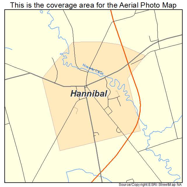 Hannibal, NY location map 