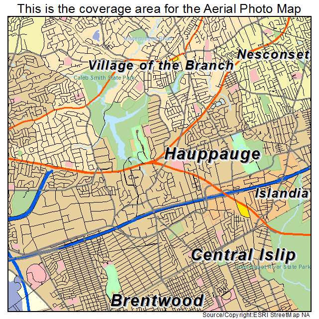 Hauppauge, NY location map 