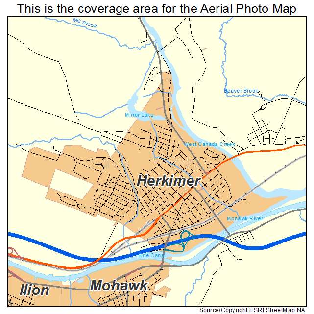 Herkimer, NY location map 