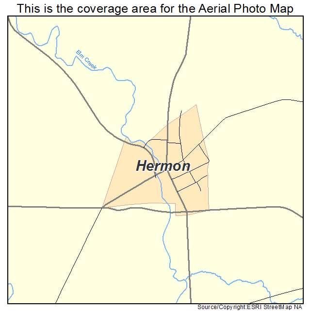 Hermon, NY location map 