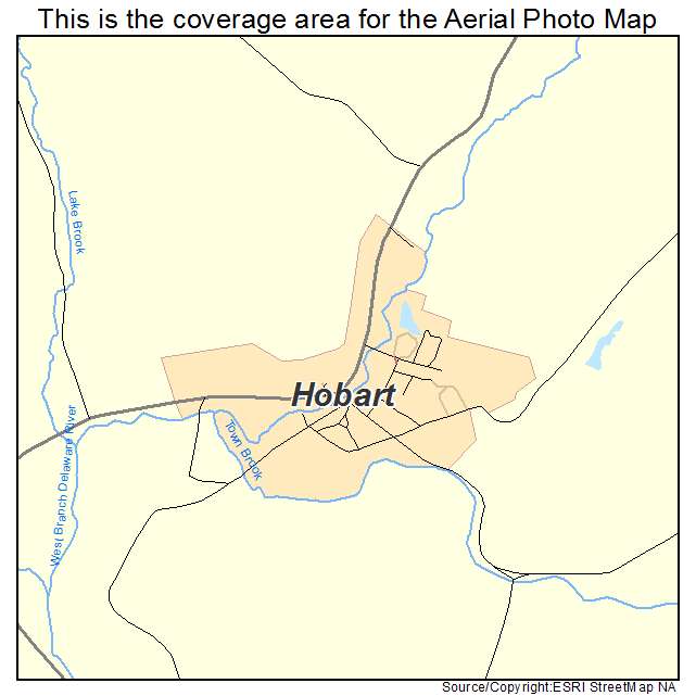 Hobart, NY location map 