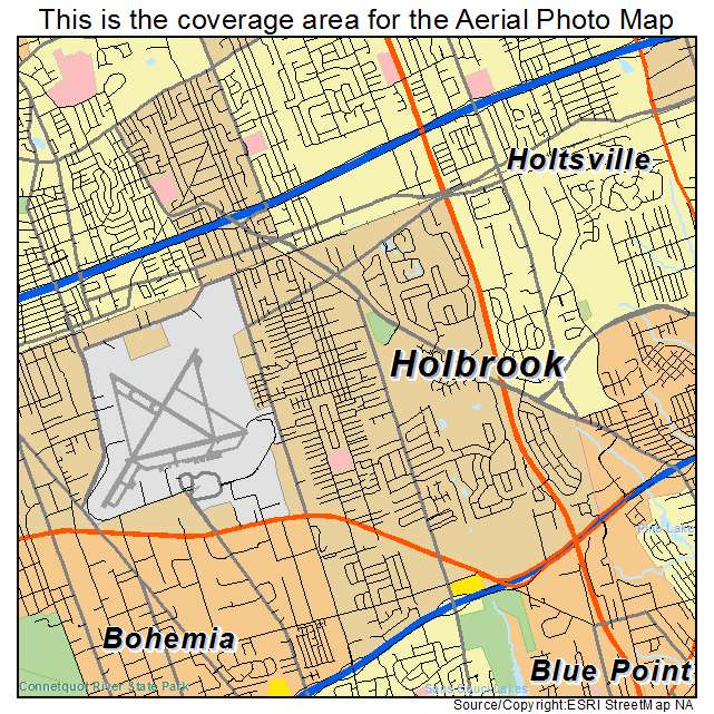 Holbrook, NY location map 