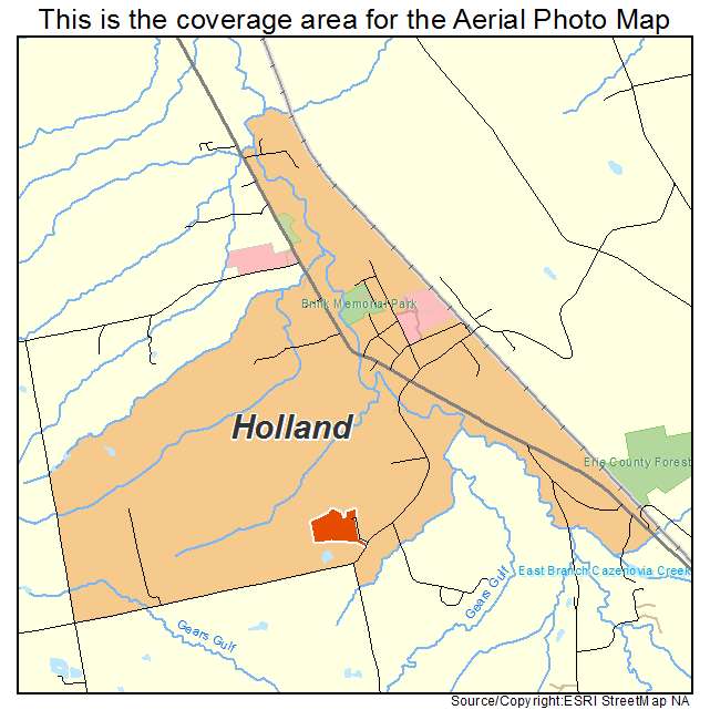 Holland, NY location map 