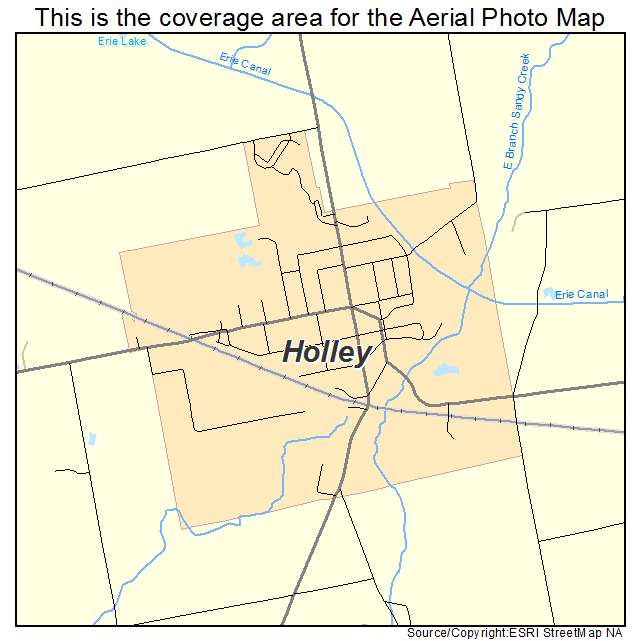 Holley, NY location map 