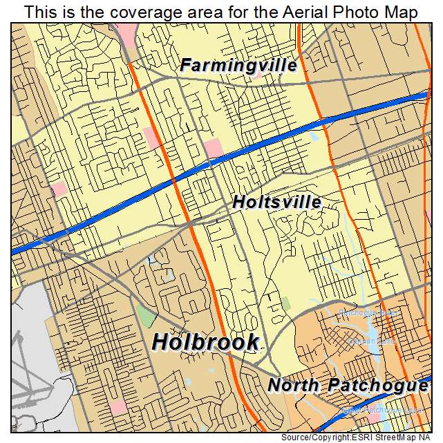 Holtsville, NY location map 