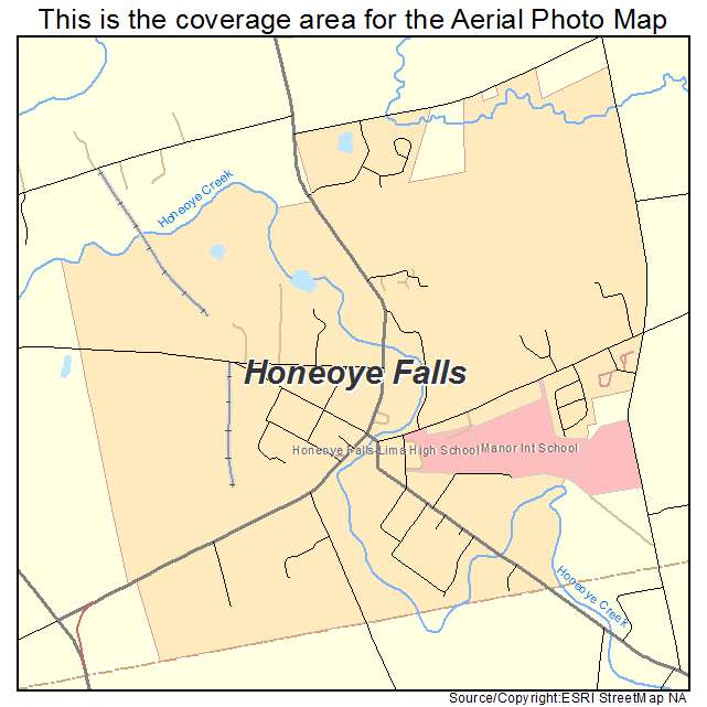 Honeoye Falls, NY location map 
