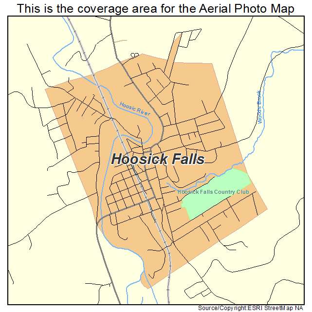 Hoosick Falls, NY location map 