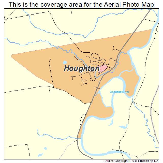 Houghton, NY location map 
