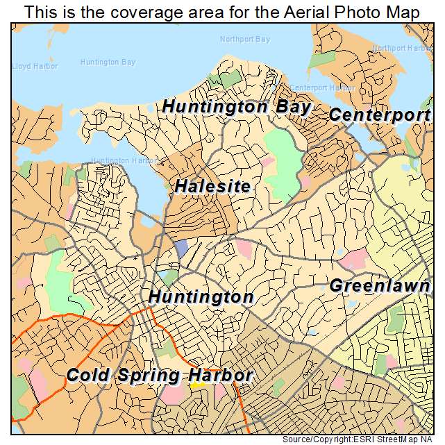 Huntington, NY location map 
