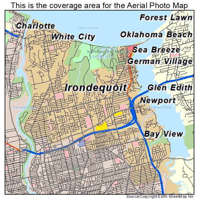 Irondequoit, NY location map 