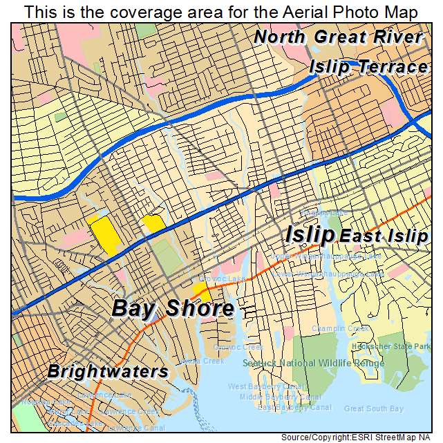 Islip, NY location map 
