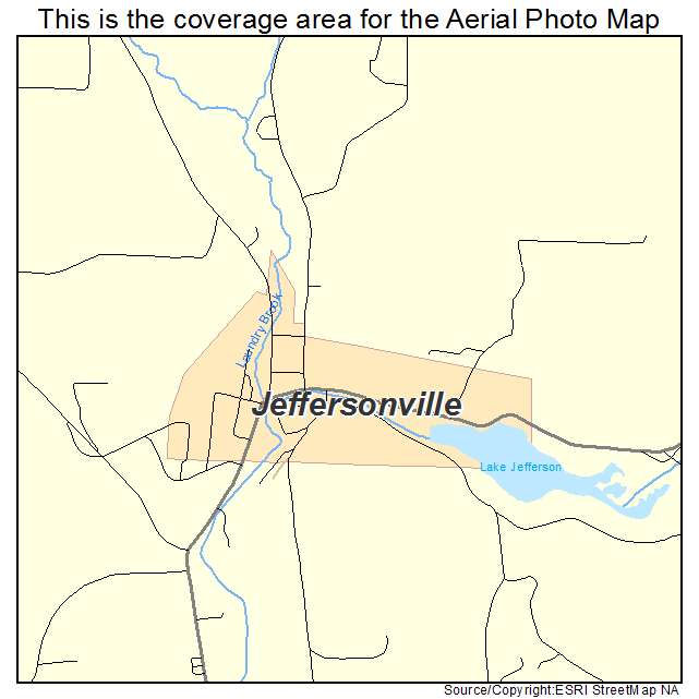 Jeffersonville, NY location map 