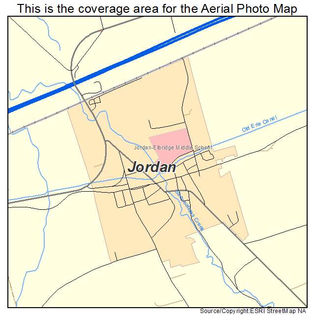 Jordan, NY location map 
