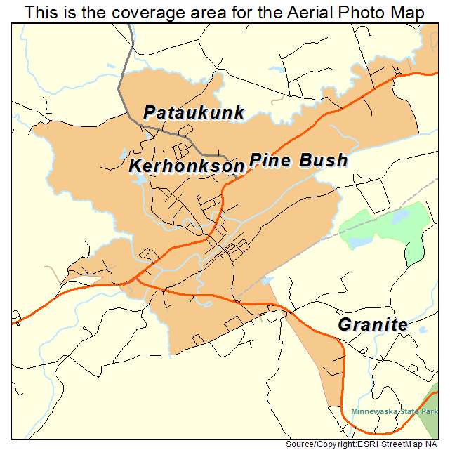 Kerhonkson, NY location map 