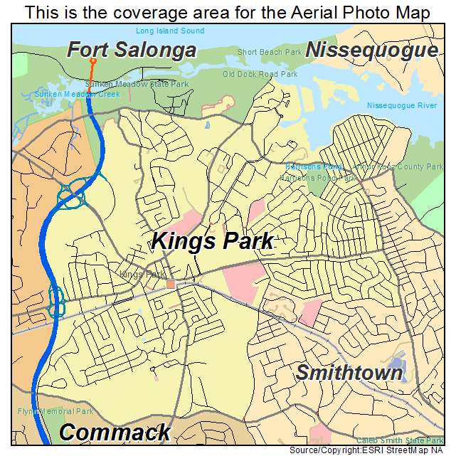 Kings Park, NY location map 