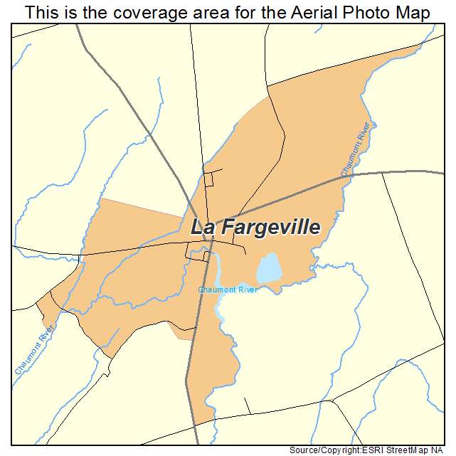 La Fargeville, NY location map 