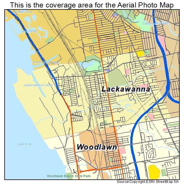 Lackawanna, NY location map 