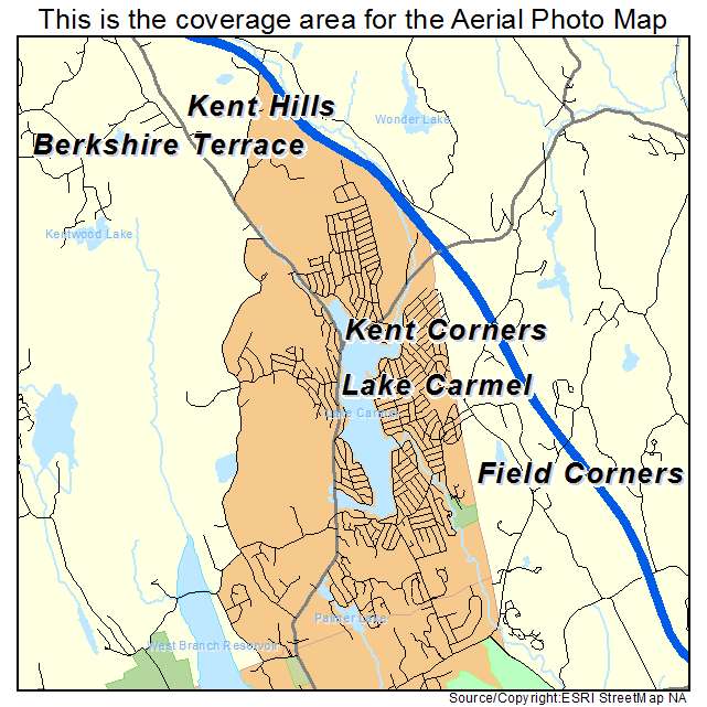 Lake Carmel, NY location map 