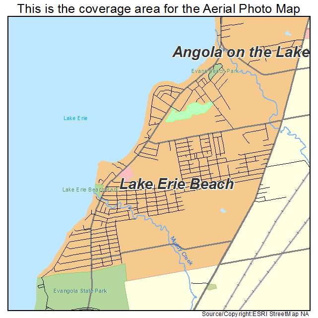 Lake Erie Beach, NY location map 