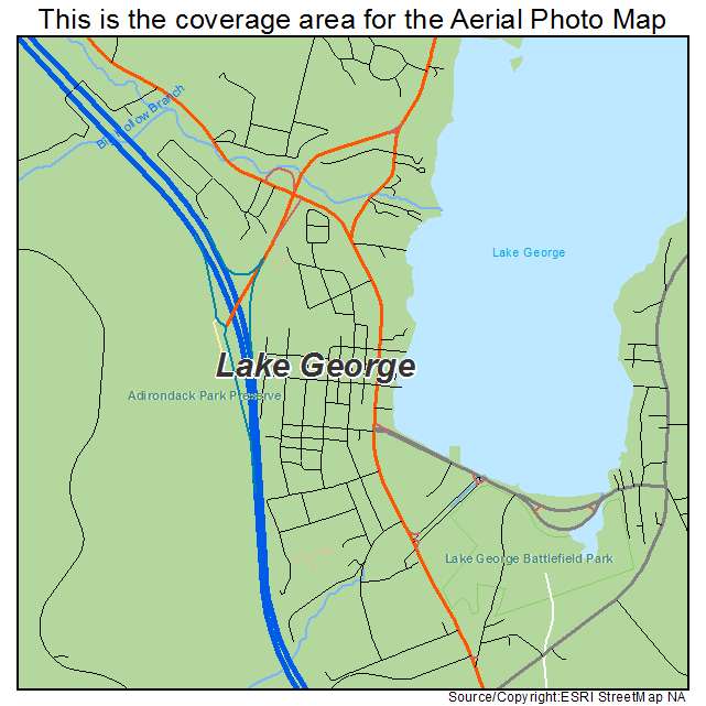 Lake George, NY location map 