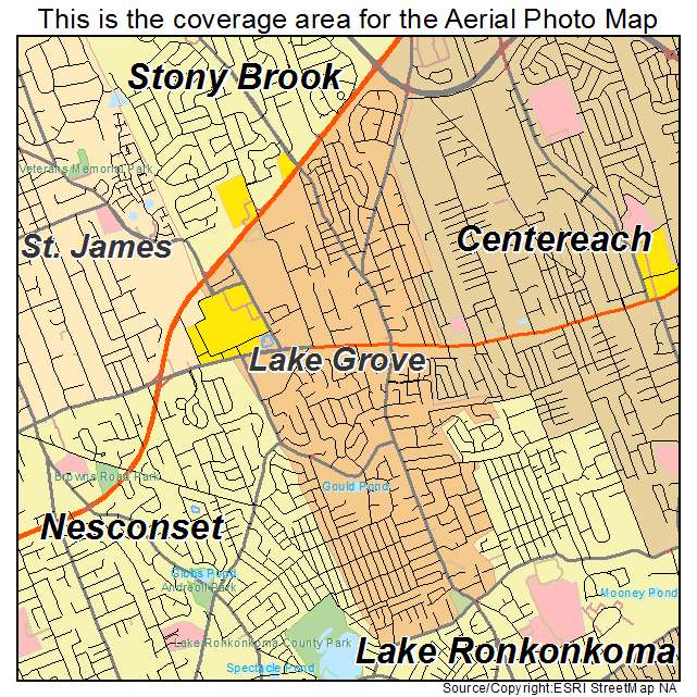 Lake Grove, NY location map 