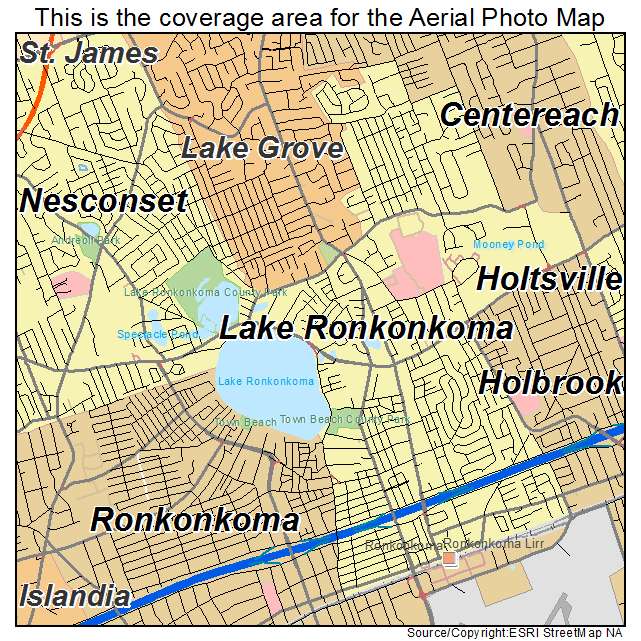 Lake Ronkonkoma, NY location map 