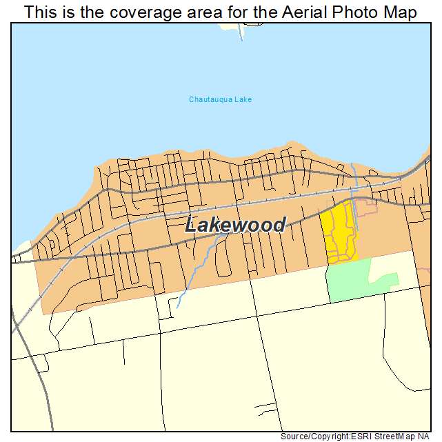 Lakewood, NY location map 
