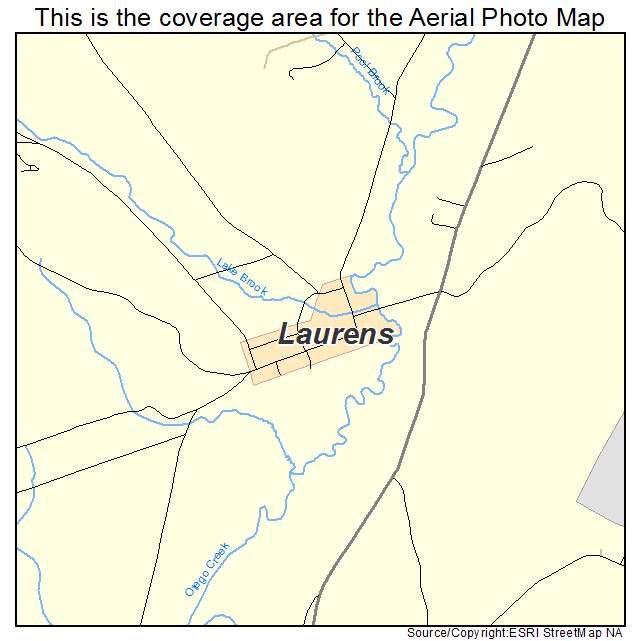 Laurens, NY location map 