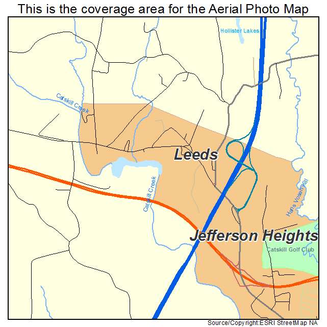 Leeds, NY location map 