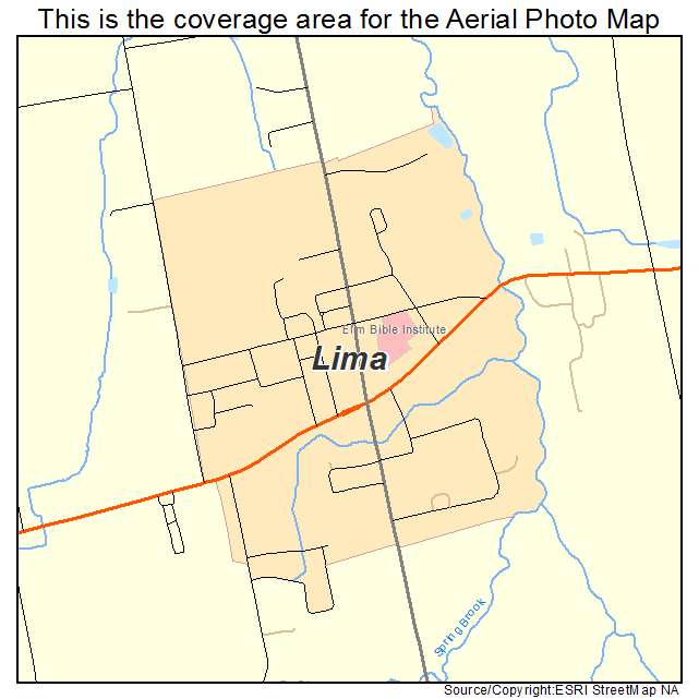 Lima, NY location map 