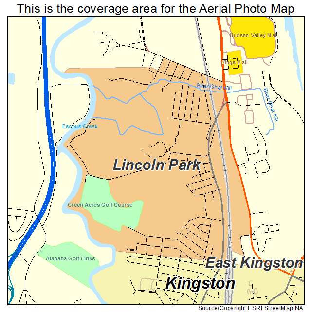 Lincoln Park, NY location map 