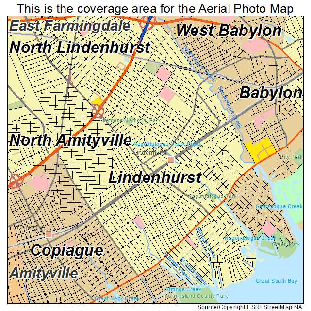 Lindenhurst, NY location map 