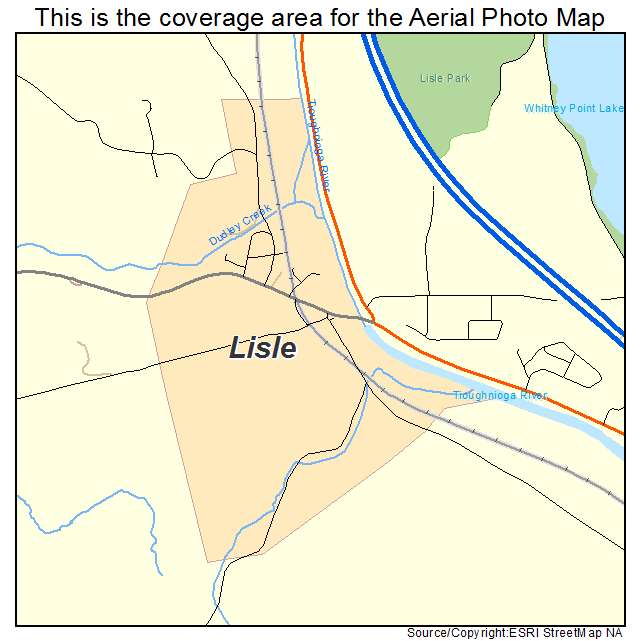 Lisle, NY location map 