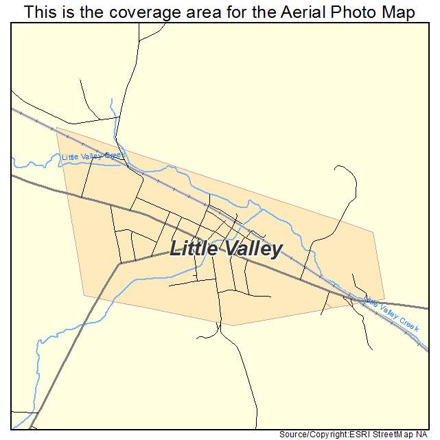 Little Valley, NY location map 