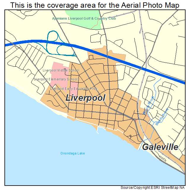 Liverpool, NY location map 