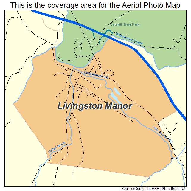 Livingston Manor, NY location map 
