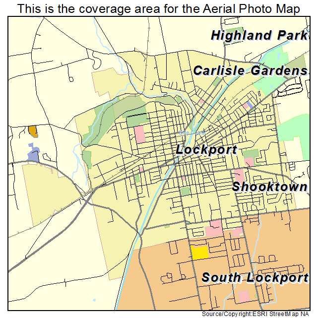 Lockport, NY location map 
