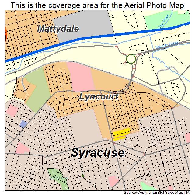 Lyncourt, NY location map 