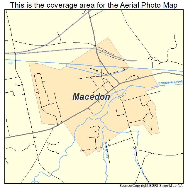 Macedon, NY location map 