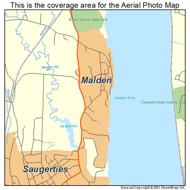 Malden, NY location map 