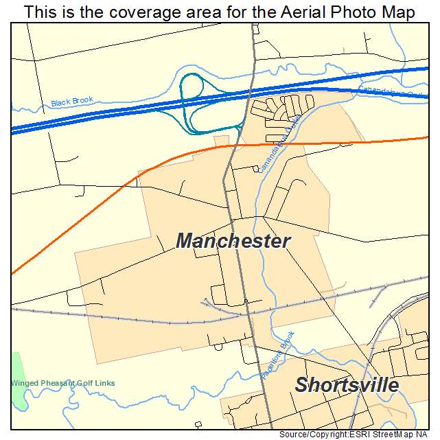 Manchester, NY location map 