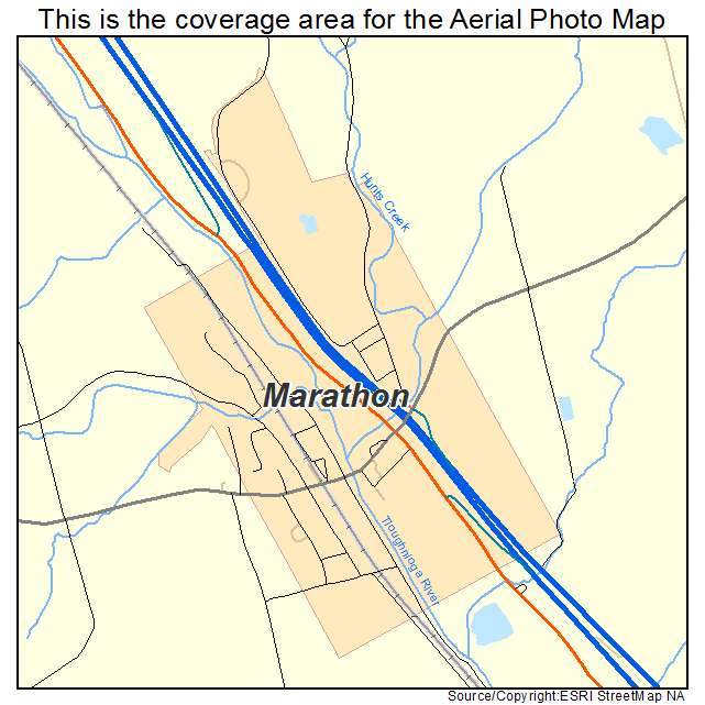 Marathon, NY location map 