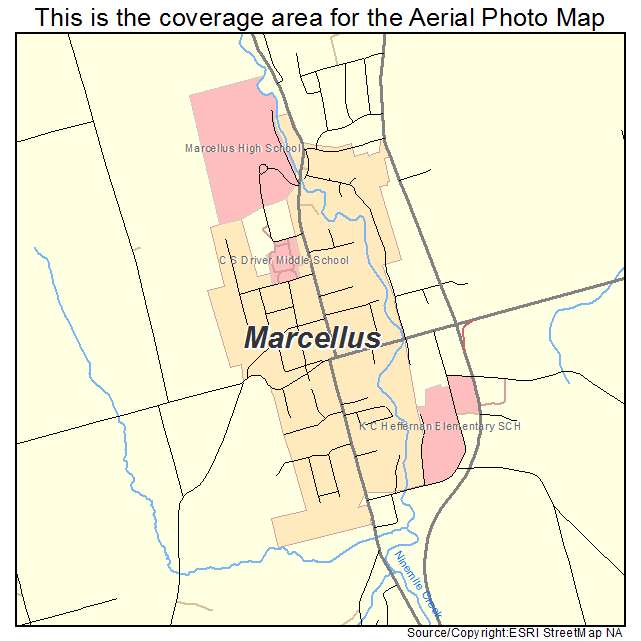 Marcellus, NY location map 