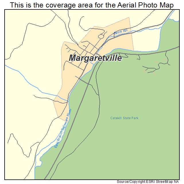 Margaretville, NY location map 